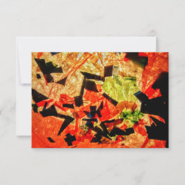 Orange abstrakte Einladung, Happy Orange-Geschenkk Einladung