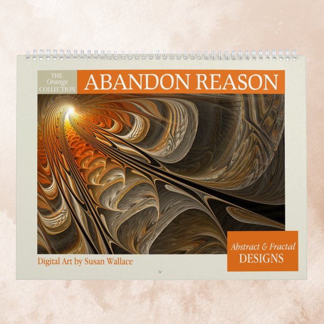 Orange Abstrakte Fraktal 2026 Kalender (Von Creator hochgeladen)