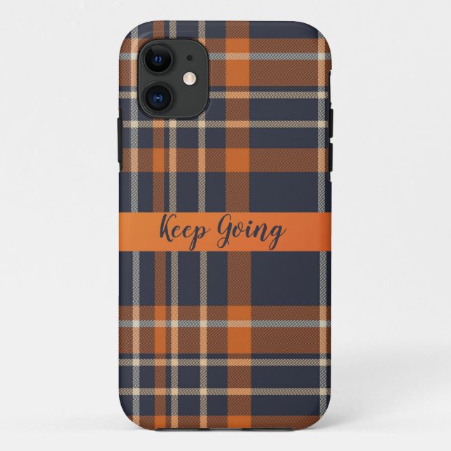 Orange abstrakte iPhone-Fälle aus Textilien Case-Mate iPhone Hülle (Rückseite)