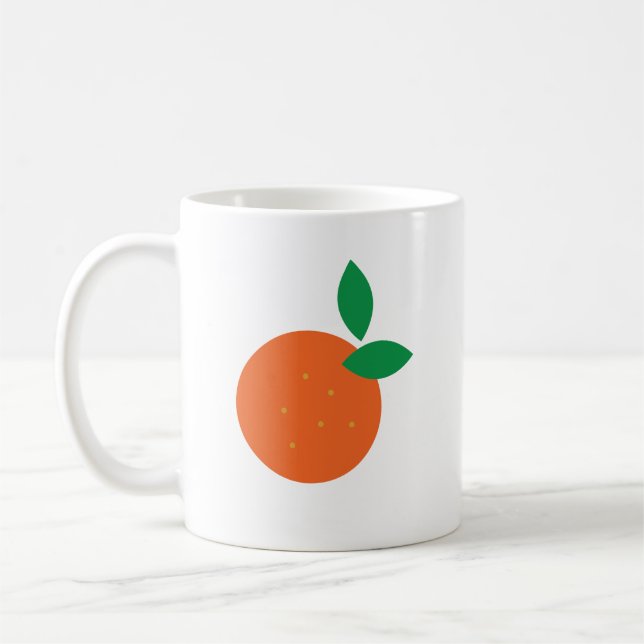 Orange Abstrakte Tasse (Links)
