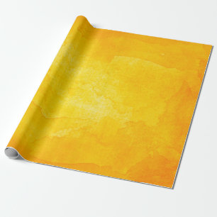 Orange abstrakte Wasserfarbe Makro-Textur Hintergr Geschenkpapier