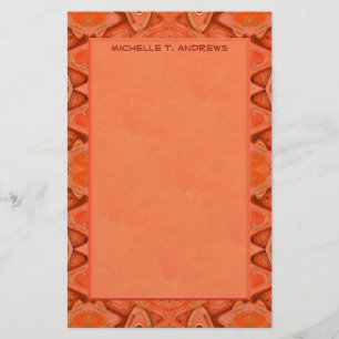 orange abstraktes briefpapier