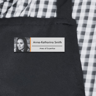 Orange Accents Profile Image Expertise Schwarz Gra Namensschild