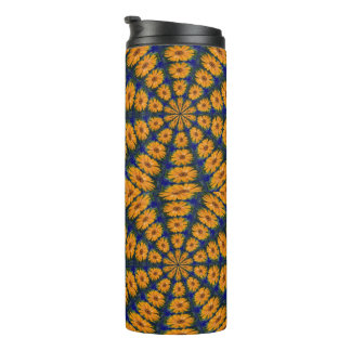 Orange African Daisy Thermal Tumbler Thermosbecher
