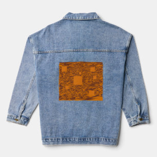 Orange Alert Floor abstrakte Halloween-Blackbox Jeansjacke