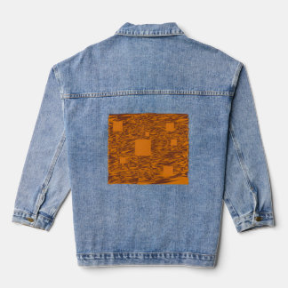 Orange Alert Floor abstrakte Halloween-Blackbox Jeansjacke