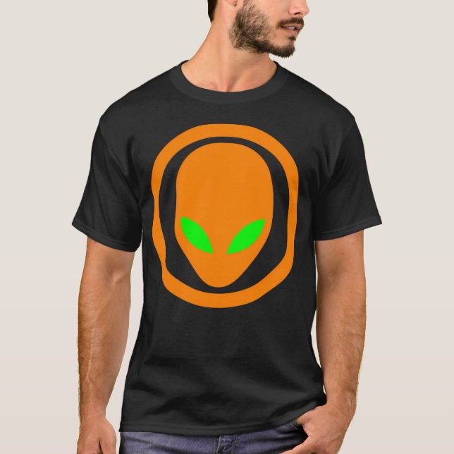 Orange Alien T-Shirt (Vorderseite)