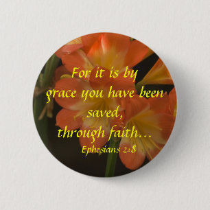 Orange Amaryllis Button