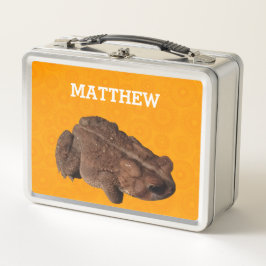 Orange American Toad Foto Personalisiert Metall Brotdose