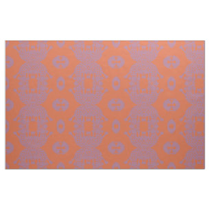 Orange Amoeba Monster Fabric Stoff