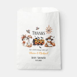 Orange and Black BOO Halloween Vielen Dank Geschenktütchen