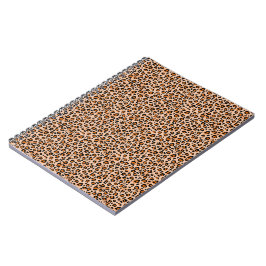 Orange and Brown Leopard Print Notizblock
