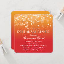 Orange and Gold Bokeh Lights Probe Dinner