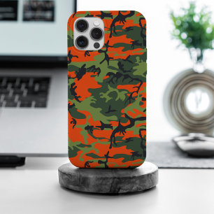 Orange and Green Camouflage, Militär, Armee Case-Mate iPhone Hülle
