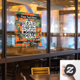 Orange and Green Camouflage, Militär, Armee Fensteraufkleber