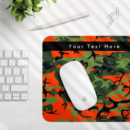 Orange and Green Camouflage, Militär, Armee Mousepad