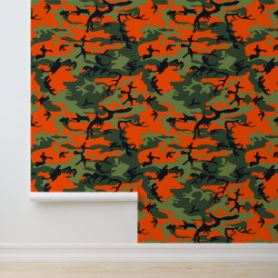 Orange and Green Camouflage, Militär, Armee Tapete