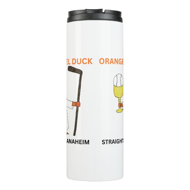 Orange Angel Duck 24oz water bottle Thermosbecher (Rückseite)