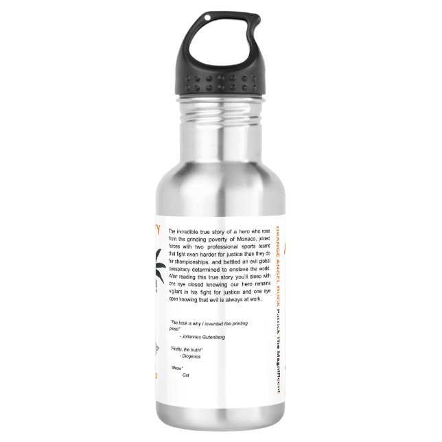 Orange Angel Enten Wasserflasche mit Orange County (Vorderseite)