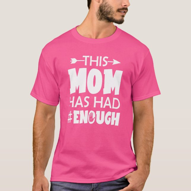 Orange Anti-Gun tragen Diese Mama hat genug Ban W T-Shirt (Vorderseite)