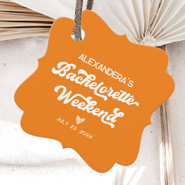 Orange Aperol spritz Bachelorette Geschenkanhänger