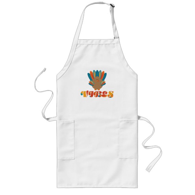 Orange & Aquamarin Turkey Vibes Schürze (Vorne)