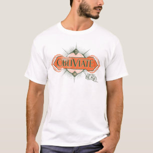 Orange Art Deco Obliviate Zaubergraphie T-Shirt