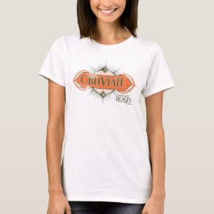 Orange Art Deco Obliviate Zaubergraphie T-Shirt