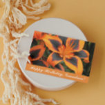 Orange Asiatic Lilis für Oma Floral Geburtstag Karte<br><div class="desc">Herzlich willkommen in dieser blumengeschmückten Grußkarte mit einem Foto atemberaubender,  orangefarbener und tiefroter asiatischer Lilien. Ein schönes,  blumengeschmücktes Design! Wählen Sie aus einer matten oder glänzenden Stilkarte.</div>