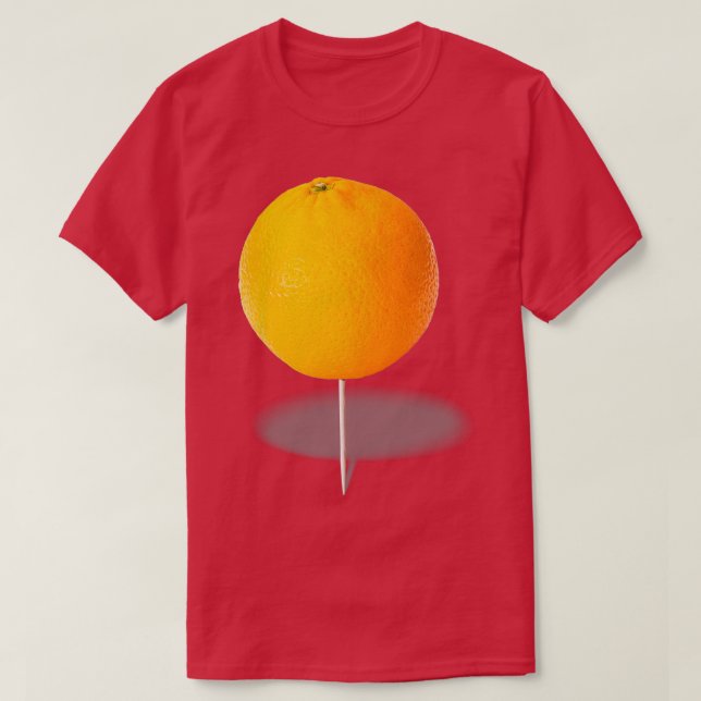 Orange auf einem Zahnstocher, so Verheiratet ich e T-Shirt (Design vorne)
