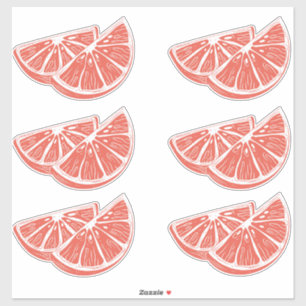 Orange Aufkleber