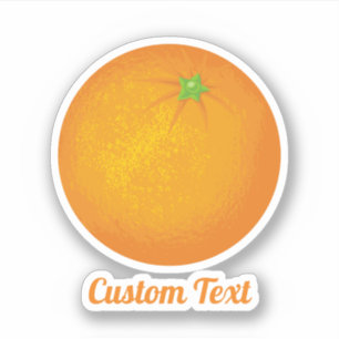 Orange Aufkleber