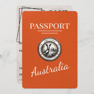 Orange Australia Passport Save the Date