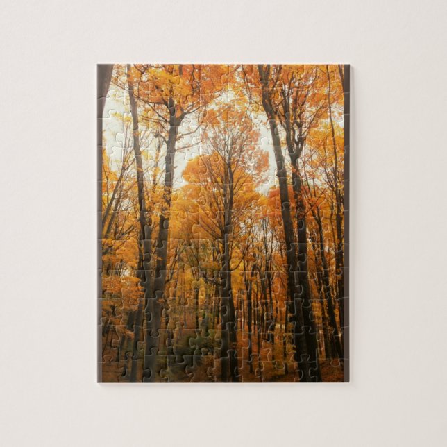 Orange Autumn Forest Puzzle (Vertikal)