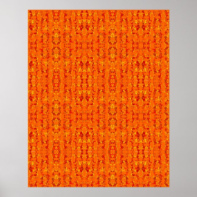 Orange Aztek Poster (Vorne)