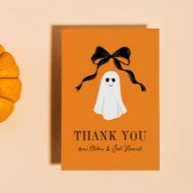 Orange Baby Boo Ghost Halloween Vielen Dank