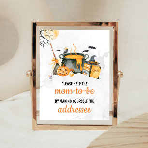 Orange Baby braut Hexen-Umschlag-Stationsschild Poster