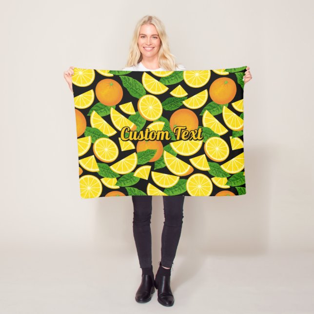 Orange Background Fleecedecke (Beispiel)