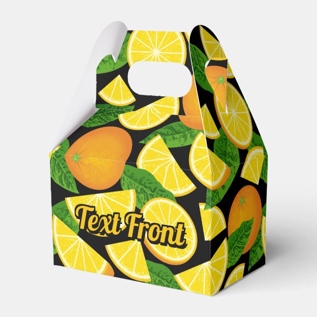 Orange Background Geschenkschachtel (Vorderseite)