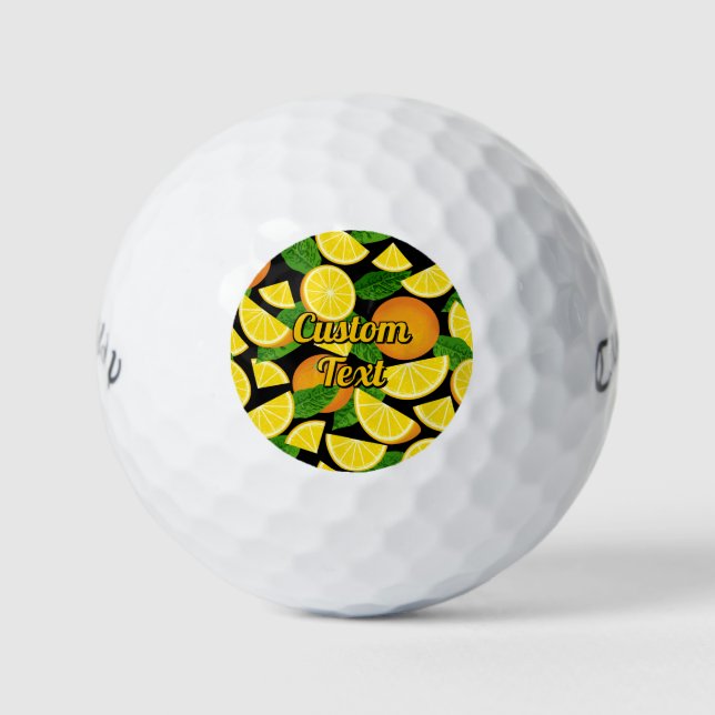 Orange Background Golfball (Vorderseite)