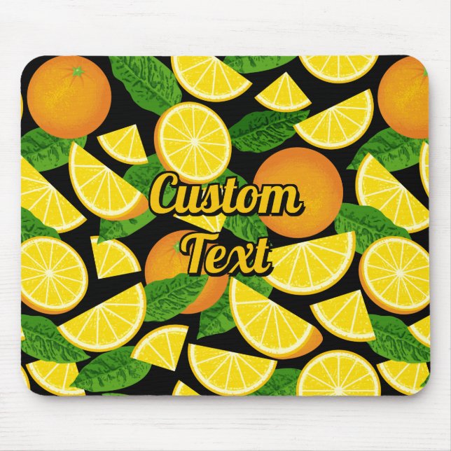 Orange Background Mousepad (Vorne)