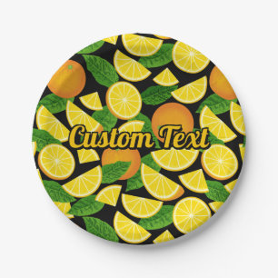 Orange Background Pappteller