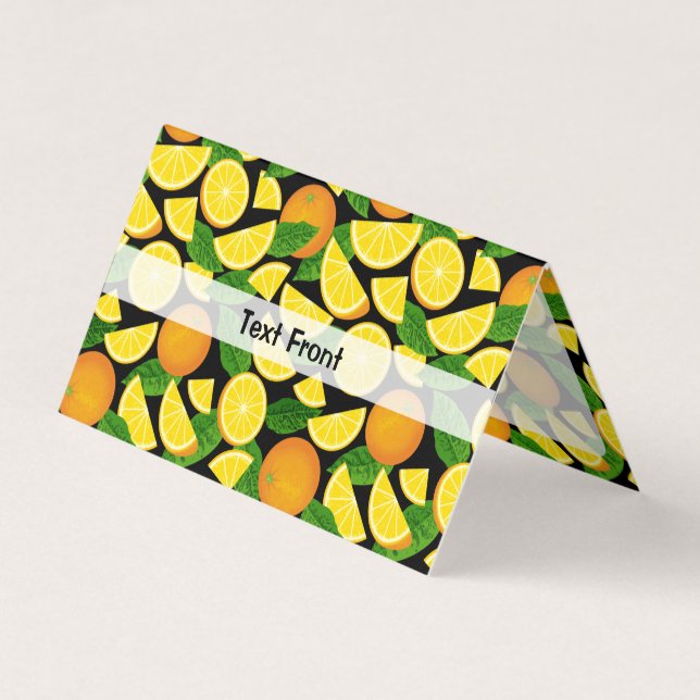 Orange Background Visitenkarten (Vorderseite)