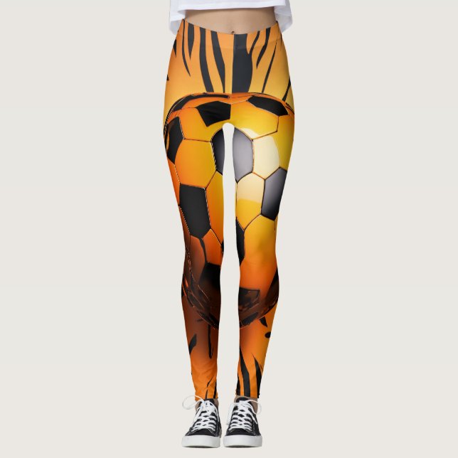 Orange-Ball-Leggings Leggings (Vorderseite)
