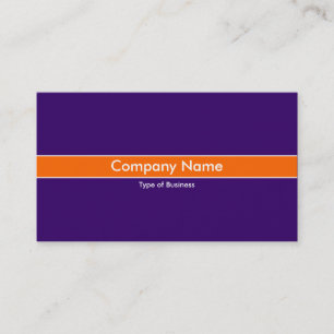 Orange Band - Deep Violet Visitenkarte