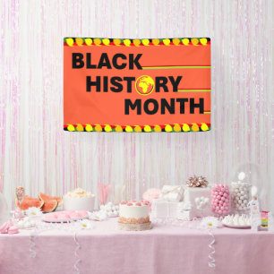 Orange Banner - Schwarze Geschichte Monat