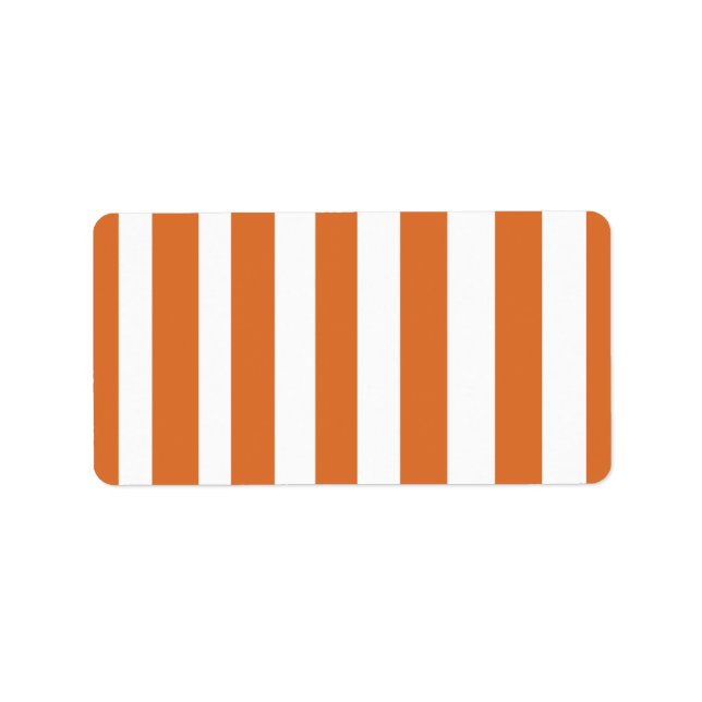 Orange Bars Labels Adressaufkleber (Vorne)
