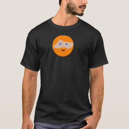 Orange Bart-Gesicht T-Shirt