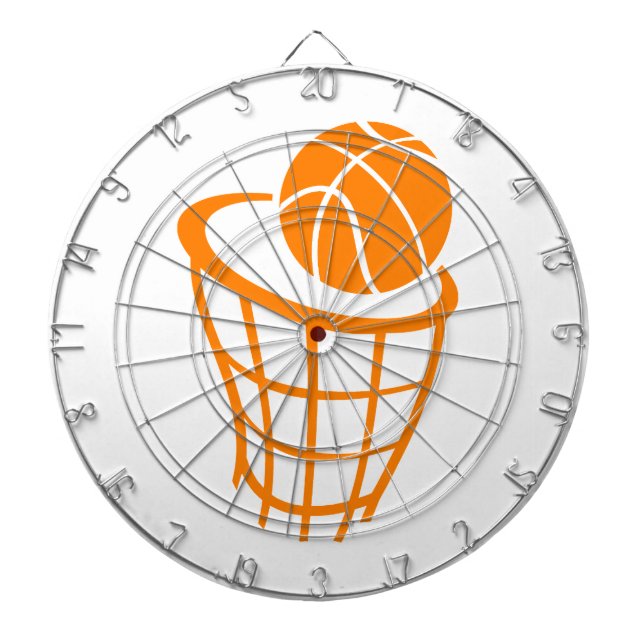 Orange Basketball Dartscheibe (vorne)