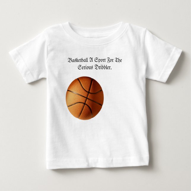 Orange Basketball Serious Dribbler Logo, Baby T-shirt (Vorderseite)